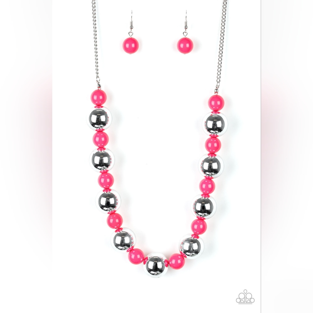 6/$10 Paparazzi ♥ Top Pop - Pink ♥ Necklace